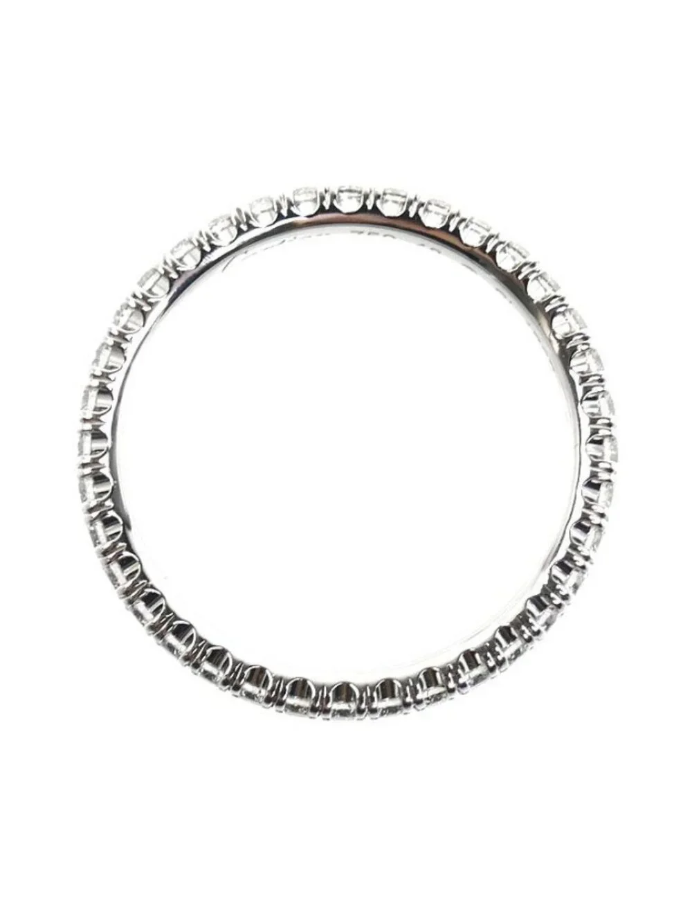 Cartier 18k White Gold Etain Cell de Ring Diamond